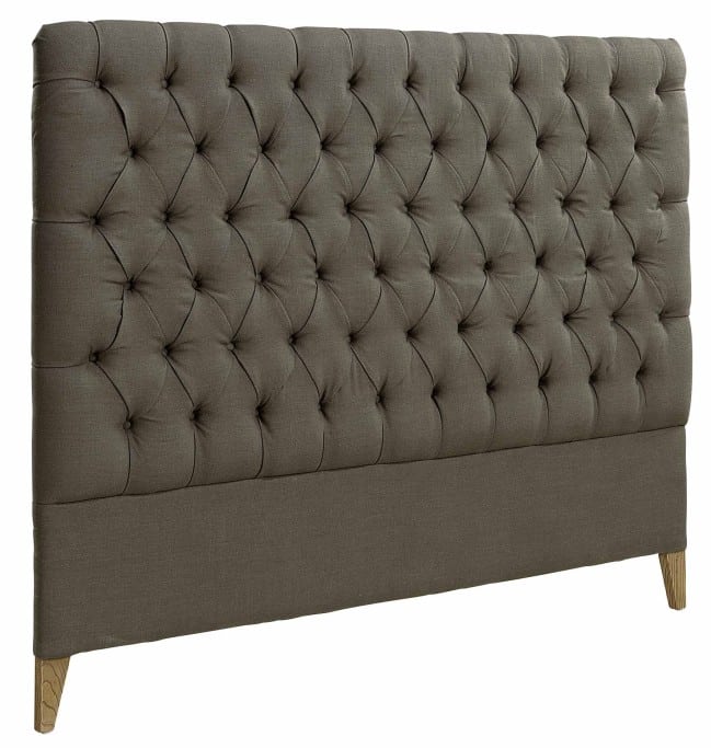 London Headboard Linen Brown Artwood