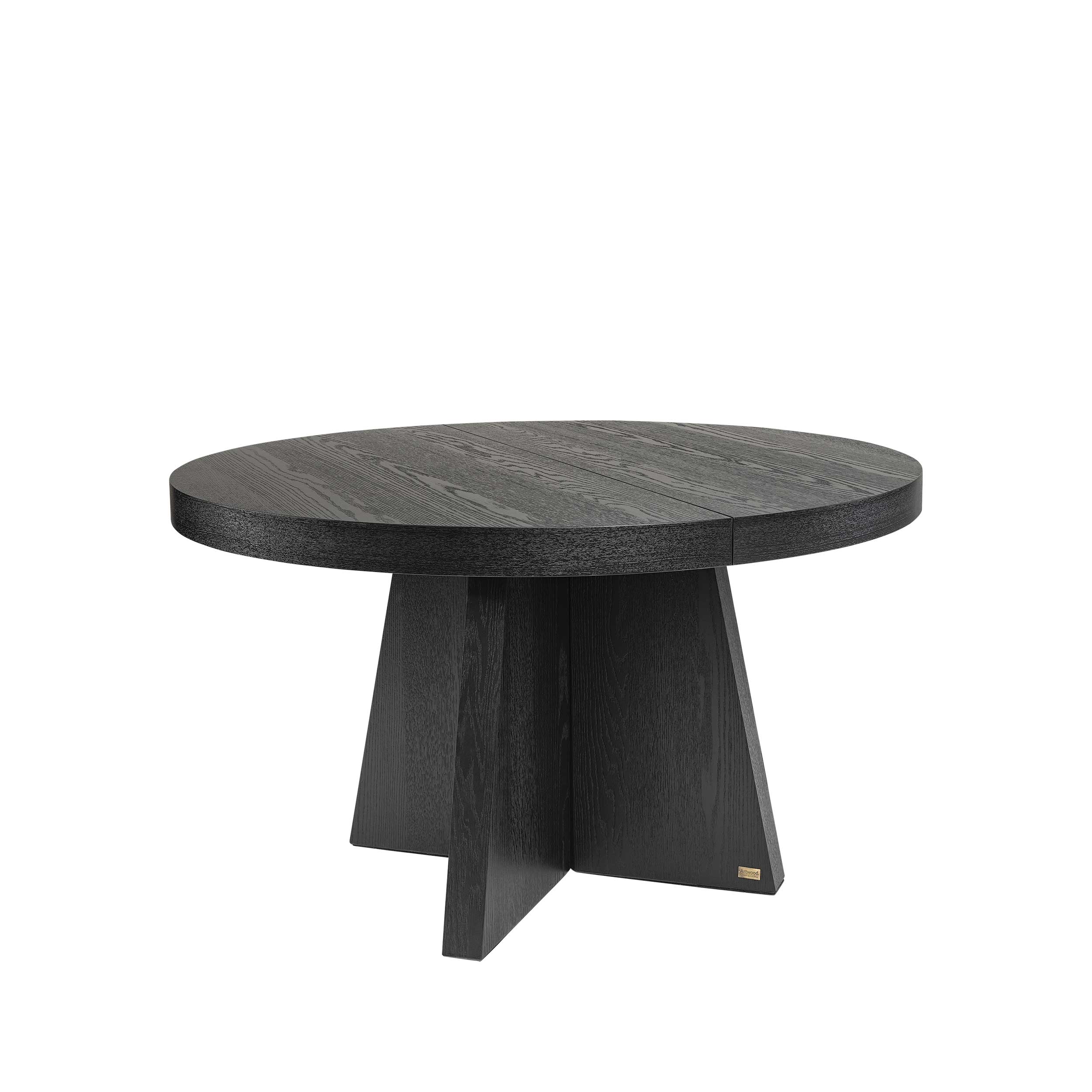 Trent Extension Dining Table Black Artwood
