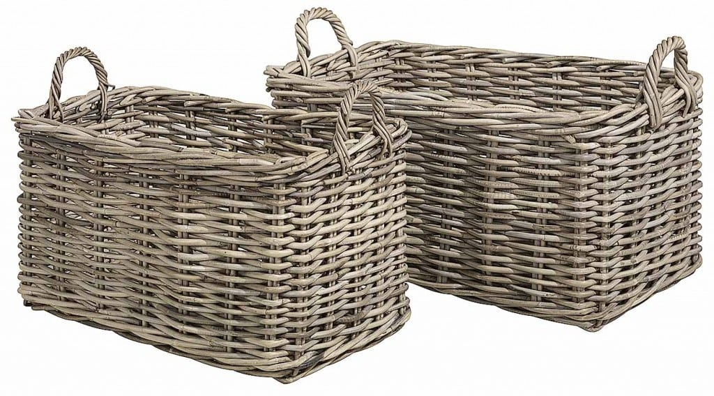 Rectangle Baskets Set of 2 Artwood