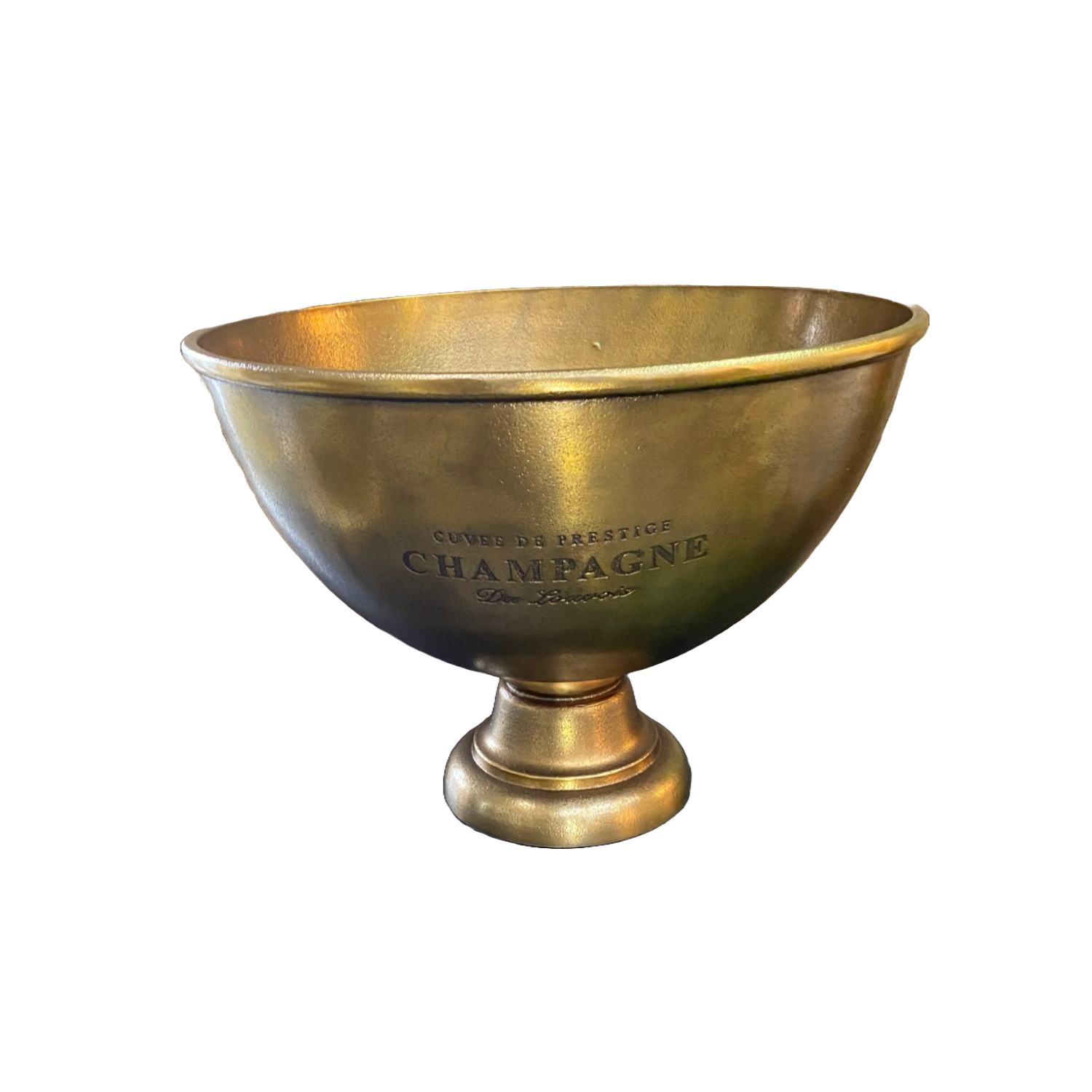 Champagne Bucket Large Antique Brass Artwood