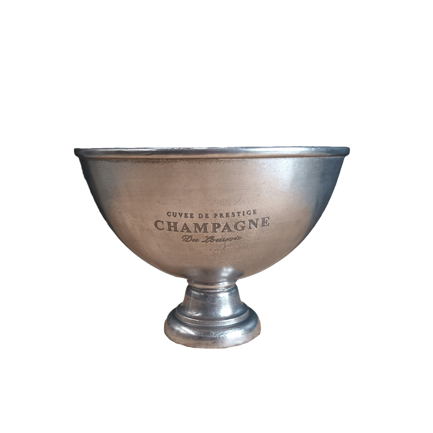 Champagne Bucket Large Antique Nickel Artwood