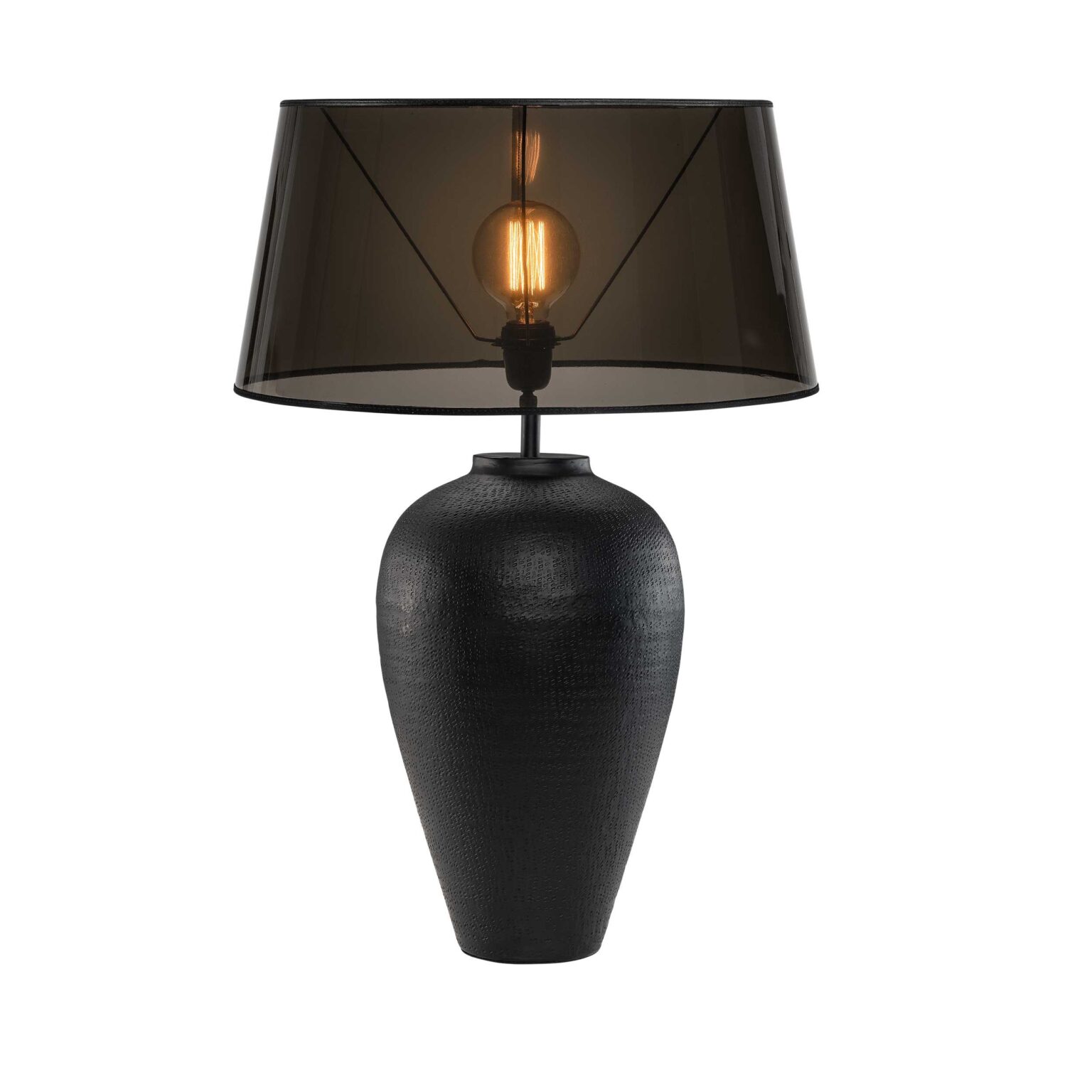 Florence Table Lamp Base Blk Artwood